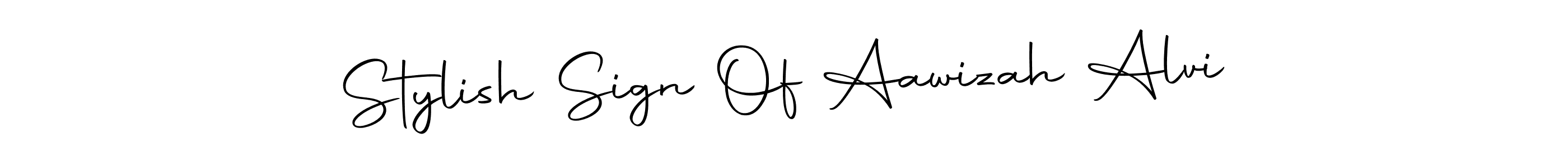 Make a beautiful signature design for name Stylish Sign Of Aawizah Alvi. Use this online signature maker to create a handwritten signature for free. Stylish Sign Of Aawizah Alvi signature style 10 images and pictures png