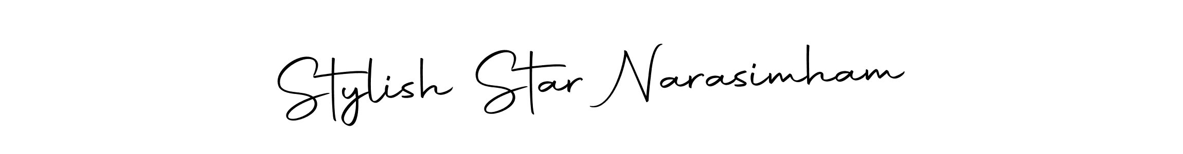 Stylish Star Narasimham stylish signature style. Best Handwritten Sign (Autography-DOLnW) for my name. Handwritten Signature Collection Ideas for my name Stylish Star Narasimham. Stylish Star Narasimham signature style 10 images and pictures png