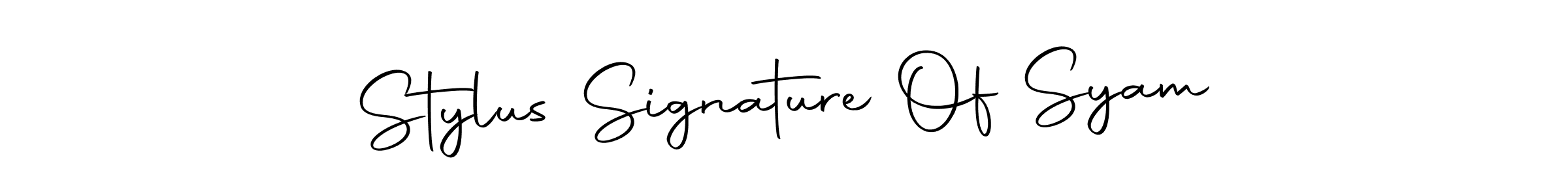 Make a beautiful signature design for name Stylus Signature Of Syam. With this signature (Autography-DOLnW) style, you can create a handwritten signature for free. Stylus Signature Of Syam signature style 10 images and pictures png