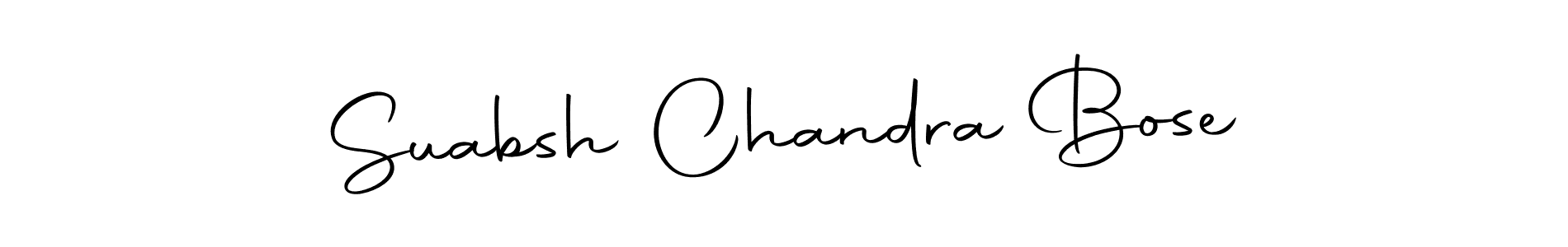 Design your own signature with our free online signature maker. With this signature software, you can create a handwritten (Autography-DOLnW) signature for name Suabsh Chandra Bose. Suabsh Chandra Bose signature style 10 images and pictures png