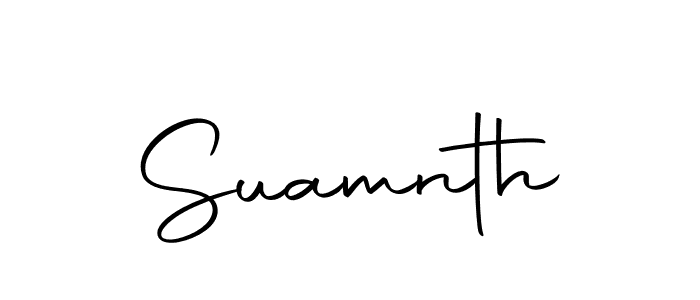 Make a beautiful signature design for name Suamnth. With this signature (Autography-DOLnW) style, you can create a handwritten signature for free. Suamnth signature style 10 images and pictures png