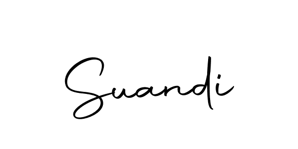 Create a beautiful signature design for name Suandi. With this signature (Autography-DOLnW) fonts, you can make a handwritten signature for free. Suandi signature style 10 images and pictures png
