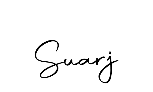 Make a beautiful signature design for name Suarj. Use this online signature maker to create a handwritten signature for free. Suarj signature style 10 images and pictures png