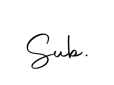 Also You can easily find your signature by using the search form. We will create Sub. name handwritten signature images for you free of cost using Autography-DOLnW sign style. Sub. signature style 10 images and pictures png