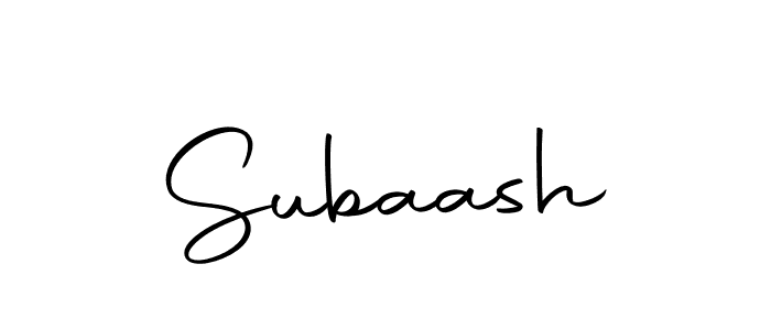 Design your own signature with our free online signature maker. With this signature software, you can create a handwritten (Autography-DOLnW) signature for name Subaash. Subaash signature style 10 images and pictures png