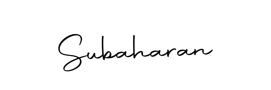 Use a signature maker to create a handwritten signature online. With this signature software, you can design (Autography-DOLnW) your own signature for name Subaharan. Subaharan signature style 10 images and pictures png