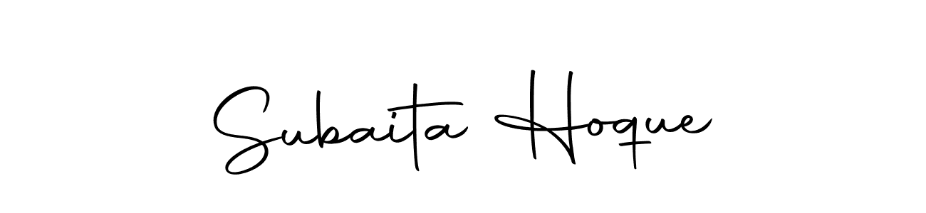 Make a beautiful signature design for name Subaita Hoque. With this signature (Autography-DOLnW) style, you can create a handwritten signature for free. Subaita Hoque signature style 10 images and pictures png