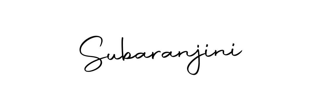 Use a signature maker to create a handwritten signature online. With this signature software, you can design (Autography-DOLnW) your own signature for name Subaranjini. Subaranjini signature style 10 images and pictures png