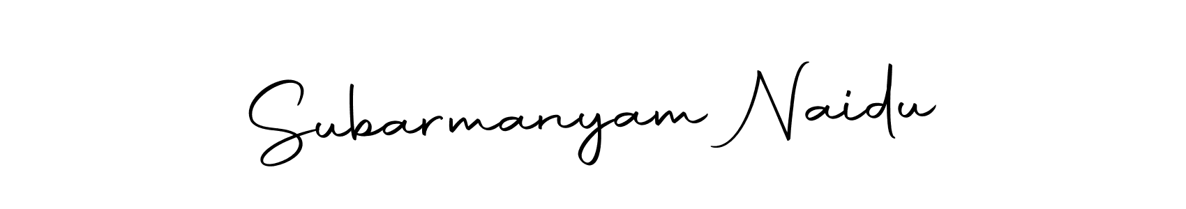 How to make Subarmanyam Naidu name signature. Use Autography-DOLnW style for creating short signs online. This is the latest handwritten sign. Subarmanyam Naidu signature style 10 images and pictures png