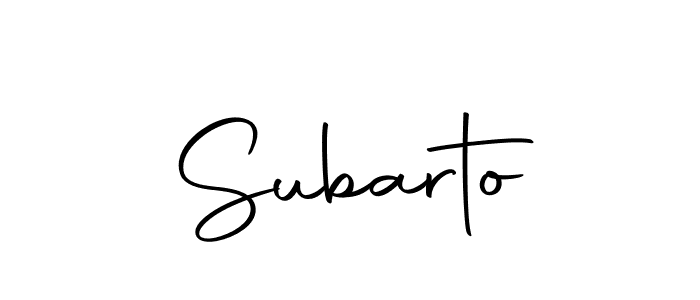 You should practise on your own different ways (Autography-DOLnW) to write your name (Subarto) in signature. don't let someone else do it for you. Subarto signature style 10 images and pictures png