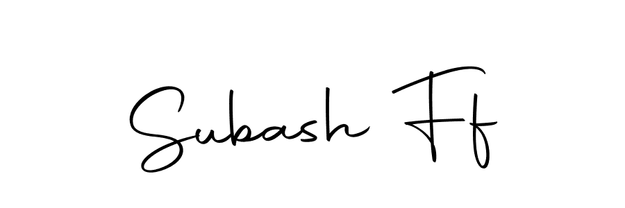 How to make Subash Ff name signature. Use Autography-DOLnW style for creating short signs online. This is the latest handwritten sign. Subash Ff signature style 10 images and pictures png