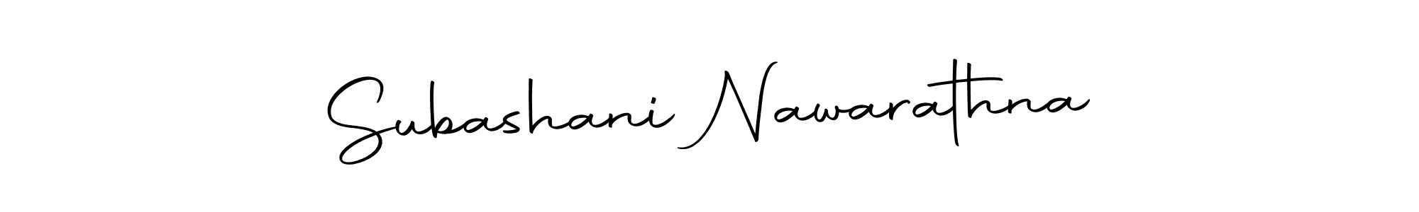 Use a signature maker to create a handwritten signature online. With this signature software, you can design (Autography-DOLnW) your own signature for name Subashani Nawarathna. Subashani Nawarathna signature style 10 images and pictures png