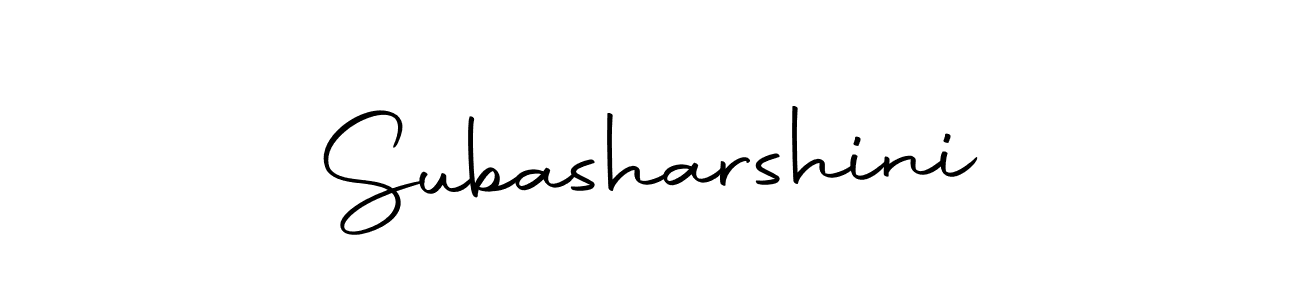 Subasharshini stylish signature style. Best Handwritten Sign (Autography-DOLnW) for my name. Handwritten Signature Collection Ideas for my name Subasharshini. Subasharshini signature style 10 images and pictures png