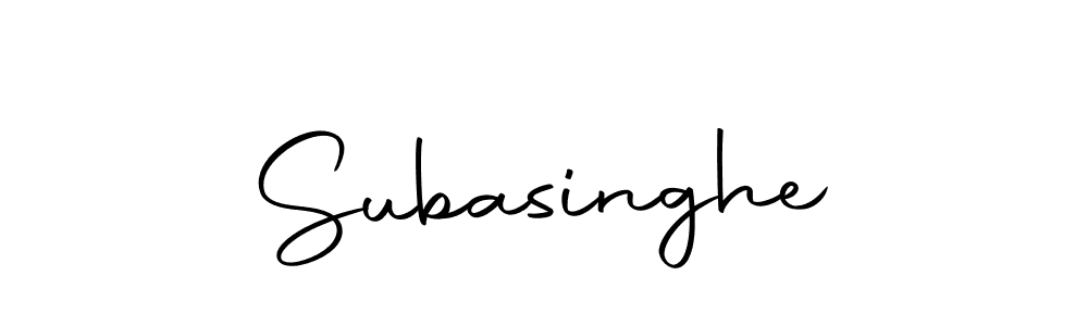 Design your own signature with our free online signature maker. With this signature software, you can create a handwritten (Autography-DOLnW) signature for name Subasinghe. Subasinghe signature style 10 images and pictures png