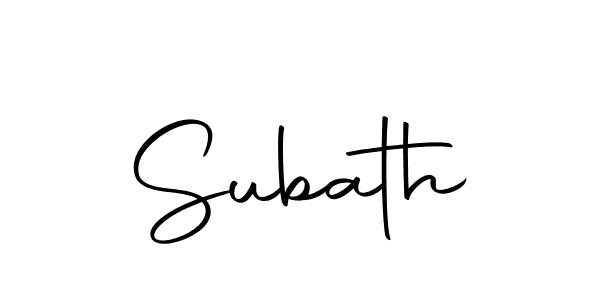 The best way (Autography-DOLnW) to make a short signature is to pick only two or three words in your name. The name Subath include a total of six letters. For converting this name. Subath signature style 10 images and pictures png