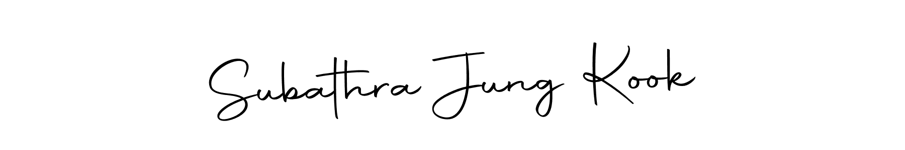 Here are the top 10 professional signature styles for the name Subathra Jung Kook. These are the best autograph styles you can use for your name. Subathra Jung Kook signature style 10 images and pictures png