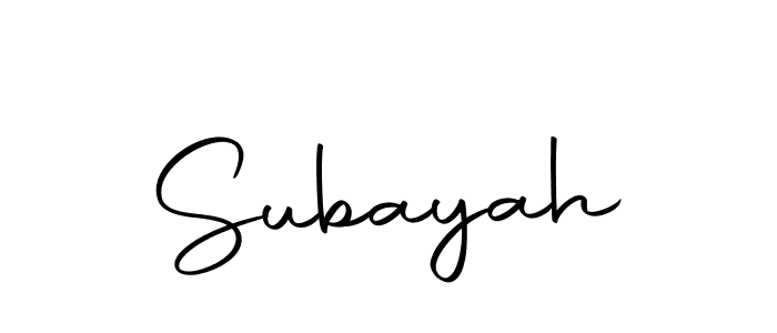 Here are the top 10 professional signature styles for the name Subayah. These are the best autograph styles you can use for your name. Subayah signature style 10 images and pictures png