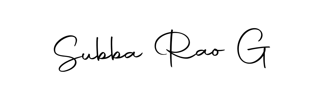 Create a beautiful signature design for name Subba Rao G. With this signature (Autography-DOLnW) fonts, you can make a handwritten signature for free. Subba Rao G signature style 10 images and pictures png