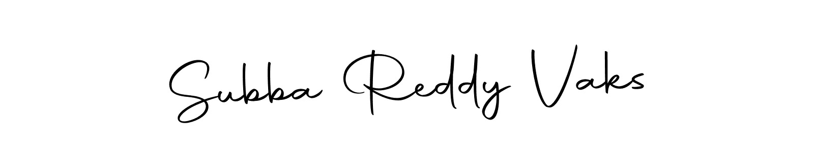 The best way (Autography-DOLnW) to make a short signature is to pick only two or three words in your name. The name Subba Reddy Vaks include a total of six letters. For converting this name. Subba Reddy Vaks signature style 10 images and pictures png