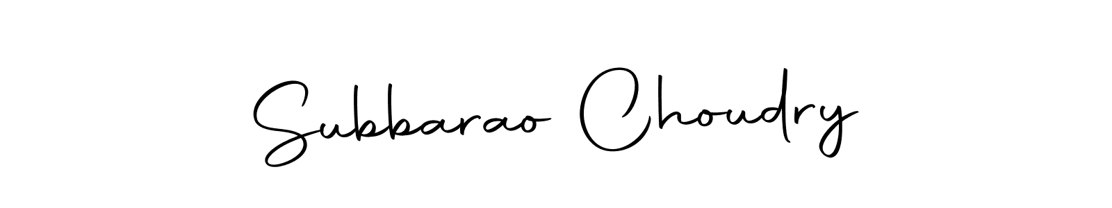 Make a beautiful signature design for name Subbarao Choudry. With this signature (Autography-DOLnW) style, you can create a handwritten signature for free. Subbarao Choudry signature style 10 images and pictures png