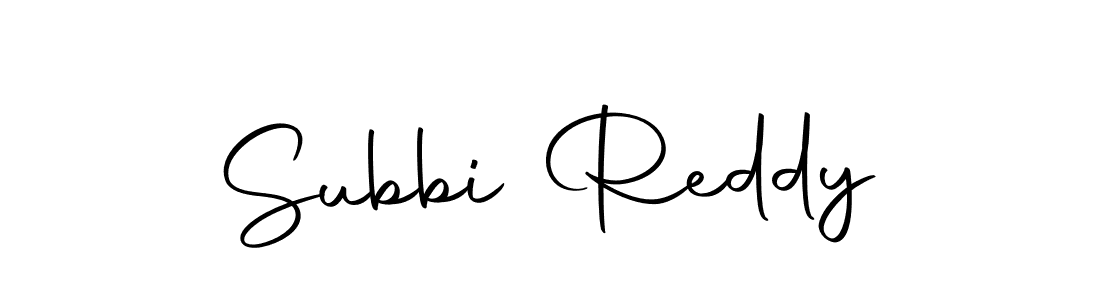 Design your own signature with our free online signature maker. With this signature software, you can create a handwritten (Autography-DOLnW) signature for name Subbi Reddy. Subbi Reddy signature style 10 images and pictures png