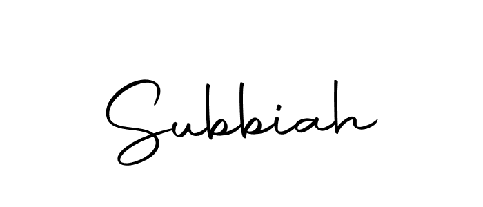 Make a beautiful signature design for name Subbiah. Use this online signature maker to create a handwritten signature for free. Subbiah signature style 10 images and pictures png