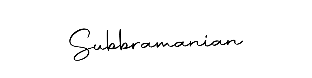 Subbramanian stylish signature style. Best Handwritten Sign (Autography-DOLnW) for my name. Handwritten Signature Collection Ideas for my name Subbramanian. Subbramanian signature style 10 images and pictures png