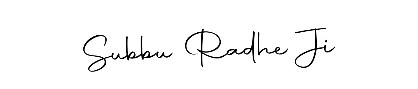 The best way (Autography-DOLnW) to make a short signature is to pick only two or three words in your name. The name Subbu Radhe Ji include a total of six letters. For converting this name. Subbu Radhe Ji signature style 10 images and pictures png