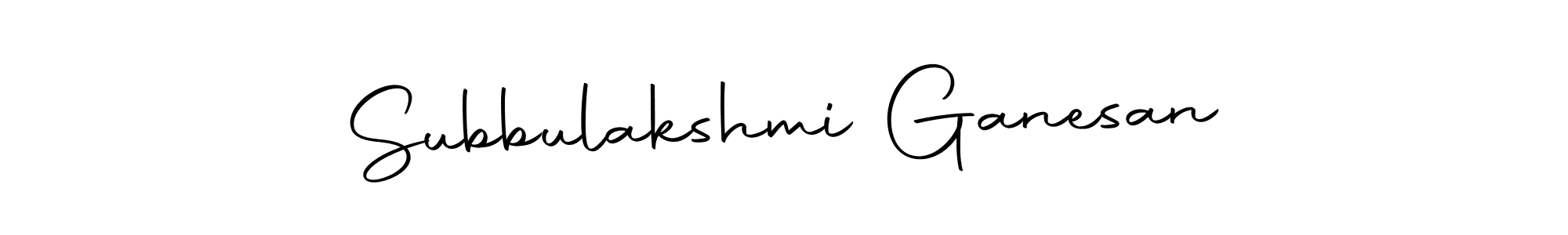 Subbulakshmi Ganesan stylish signature style. Best Handwritten Sign (Autography-DOLnW) for my name. Handwritten Signature Collection Ideas for my name Subbulakshmi Ganesan. Subbulakshmi Ganesan signature style 10 images and pictures png