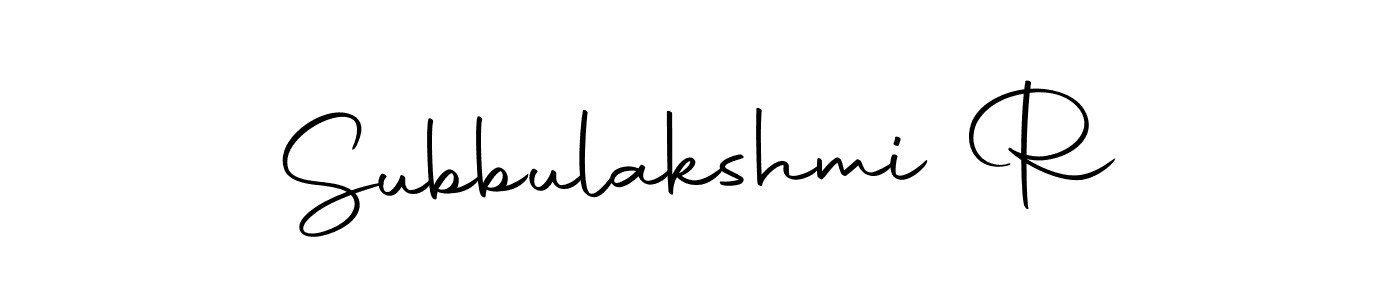 Similarly Autography-DOLnW is the best handwritten signature design. Signature creator online .You can use it as an online autograph creator for name Subbulakshmi R. Subbulakshmi R signature style 10 images and pictures png