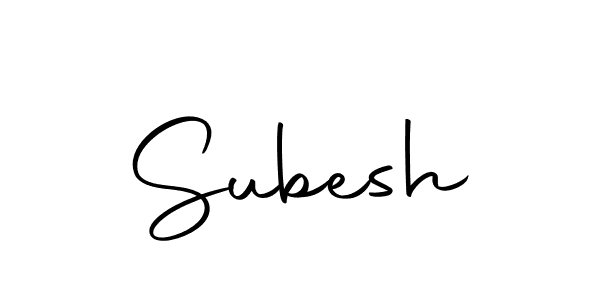 Use a signature maker to create a handwritten signature online. With this signature software, you can design (Autography-DOLnW) your own signature for name Subesh. Subesh signature style 10 images and pictures png