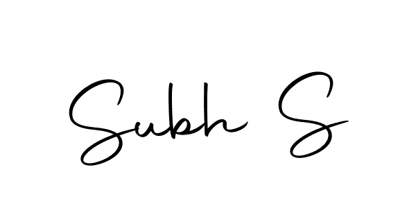 The best way (Autography-DOLnW) to make a short signature is to pick only two or three words in your name. The name Subh S include a total of six letters. For converting this name. Subh S signature style 10 images and pictures png