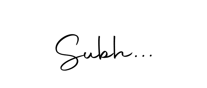 Also we have Subh... name is the best signature style. Create professional handwritten signature collection using Autography-DOLnW autograph style. Subh... signature style 10 images and pictures png