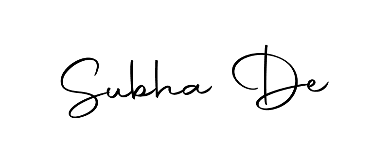 How to make Subha De signature? Autography-DOLnW is a professional autograph style. Create handwritten signature for Subha De name. Subha De signature style 10 images and pictures png