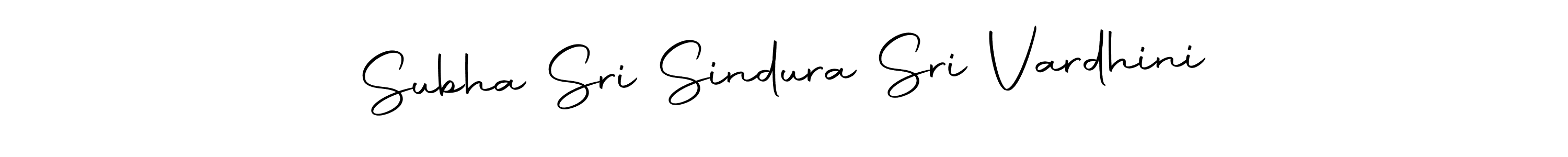 Subha Sri Sindura Sri Vardhini stylish signature style. Best Handwritten Sign (Autography-DOLnW) for my name. Handwritten Signature Collection Ideas for my name Subha Sri Sindura Sri Vardhini. Subha Sri Sindura Sri Vardhini signature style 10 images and pictures png