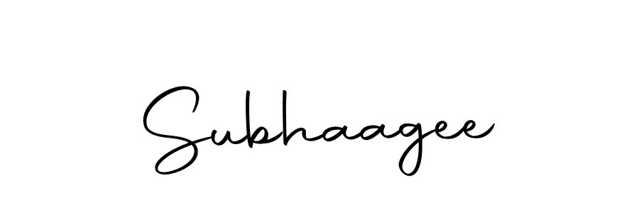 Design your own signature with our free online signature maker. With this signature software, you can create a handwritten (Autography-DOLnW) signature for name Subhaagee. Subhaagee signature style 10 images and pictures png