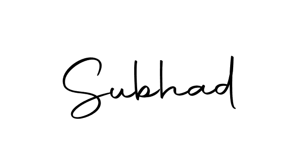 The best way (Autography-DOLnW) to make a short signature is to pick only two or three words in your name. The name Subhad include a total of six letters. For converting this name. Subhad signature style 10 images and pictures png
