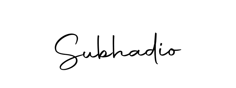 Make a beautiful signature design for name Subhadio. With this signature (Autography-DOLnW) style, you can create a handwritten signature for free. Subhadio signature style 10 images and pictures png