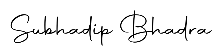 Looking for an artistic signature for Subhadip Bhadra? The Autography-DOLnW calligraphy style gives a sophisticated flow suitable for business cards and emails. Subhadip Bhadra signature style 10 images and pictures png