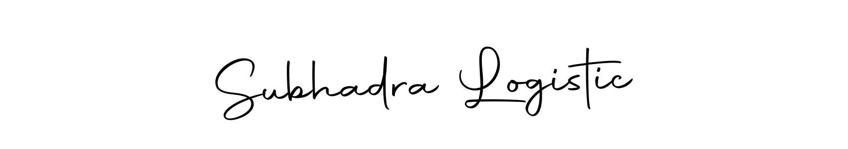 It looks lik you need a new signature style for name Subhadra Logistic. Design unique handwritten (Autography-DOLnW) signature with our free signature maker in just a few clicks. Subhadra Logistic signature style 10 images and pictures png