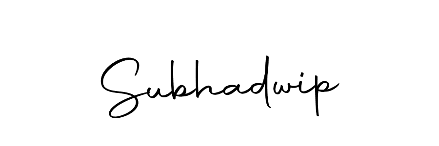 Subhadwip stylish signature style. Best Handwritten Sign (Autography-DOLnW) for my name. Handwritten Signature Collection Ideas for my name Subhadwip. Subhadwip signature style 10 images and pictures png