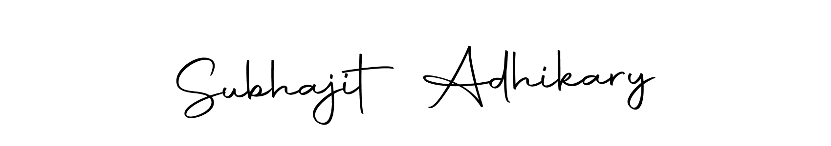 Design your own signature with our free online signature maker. With this signature software, you can create a handwritten (Autography-DOLnW) signature for name Subhajit Adhikary. Subhajit Adhikary signature style 10 images and pictures png