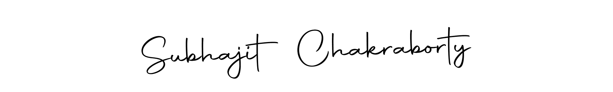Create a beautiful signature design for name Subhajit Chakraborty. With this signature (Autography-DOLnW) fonts, you can make a handwritten signature for free. Subhajit Chakraborty signature style 10 images and pictures png