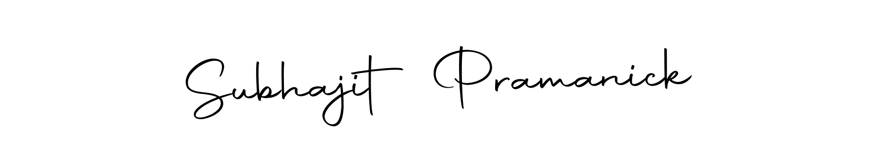 The best way (Autography-DOLnW) to make a short signature is to pick only two or three words in your name. The name Subhajit Pramanick include a total of six letters. For converting this name. Subhajit Pramanick signature style 10 images and pictures png