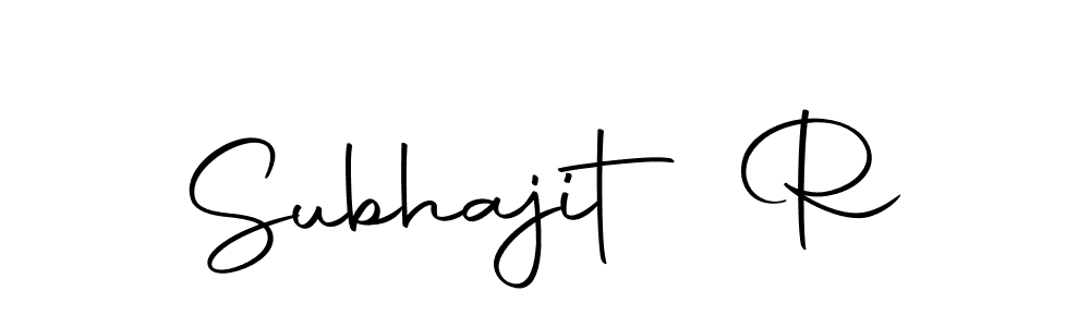 Subhajit R stylish signature style. Best Handwritten Sign (Autography-DOLnW) for my name. Handwritten Signature Collection Ideas for my name Subhajit R. Subhajit R signature style 10 images and pictures png
