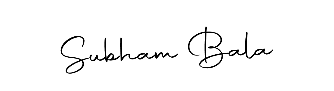 Create a beautiful signature design for name Subham Bala. With this signature (Autography-DOLnW) fonts, you can make a handwritten signature for free. Subham Bala signature style 10 images and pictures png