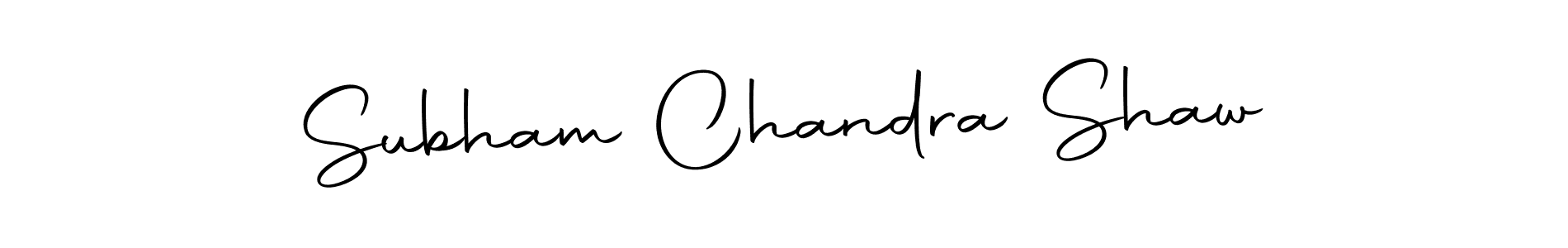 Create a beautiful signature design for name Subham Chandra Shaw. With this signature (Autography-DOLnW) fonts, you can make a handwritten signature for free. Subham Chandra Shaw signature style 10 images and pictures png