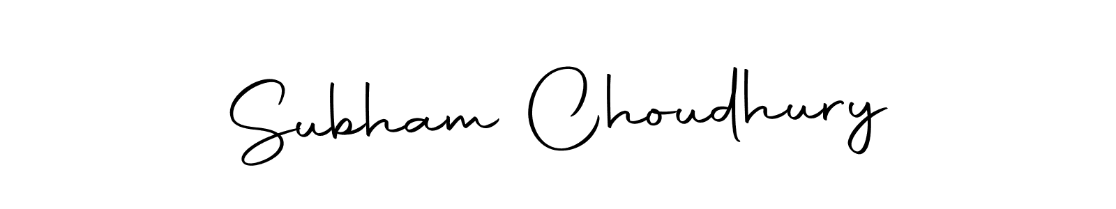 Design your own signature with our free online signature maker. With this signature software, you can create a handwritten (Autography-DOLnW) signature for name Subham Choudhury. Subham Choudhury signature style 10 images and pictures png