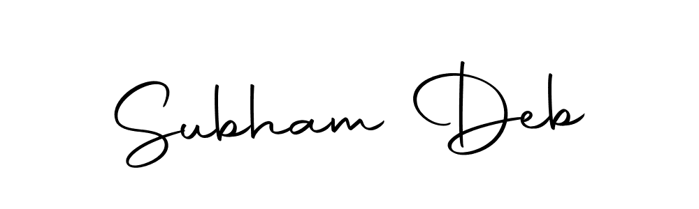 Subham Deb stylish signature style. Best Handwritten Sign (Autography-DOLnW) for my name. Handwritten Signature Collection Ideas for my name Subham Deb. Subham Deb signature style 10 images and pictures png