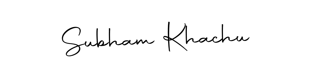 Use a signature maker to create a handwritten signature online. With this signature software, you can design (Autography-DOLnW) your own signature for name Subham Khachu. Subham Khachu signature style 10 images and pictures png
